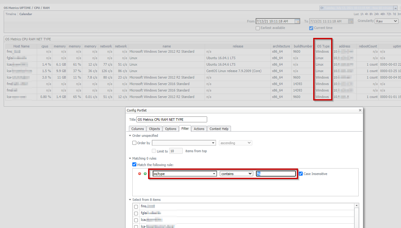 Filter n/a values from a Custom Dashboard, Report (4262695)